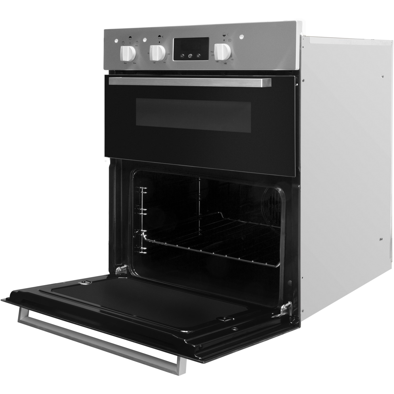 Indesit Aria Electric Built Under Double Oven Stainless Steel