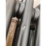 GRADE A2 - Black Horizontal 2 Column Radiator 600 x 605mm - Nambi