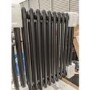 GRADE A2 - Black Horizontal 2 Column Radiator 600 x 605mm - Nambi
