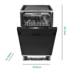 Refurbished Hisense HV520E40UK 11 Place Slimline Fully Integrated Dishwasher
