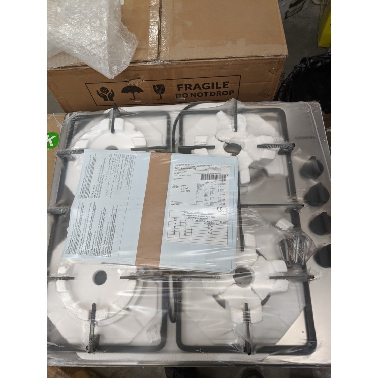 Refurbished Siemens EB6B5PB60 58cm 4 Burner Gas Hob Stainless Steel