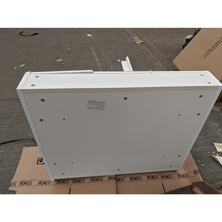 GRADE A2 - White Mirrored Wall Bathroom Cabinet 800 x 650 - Pendle