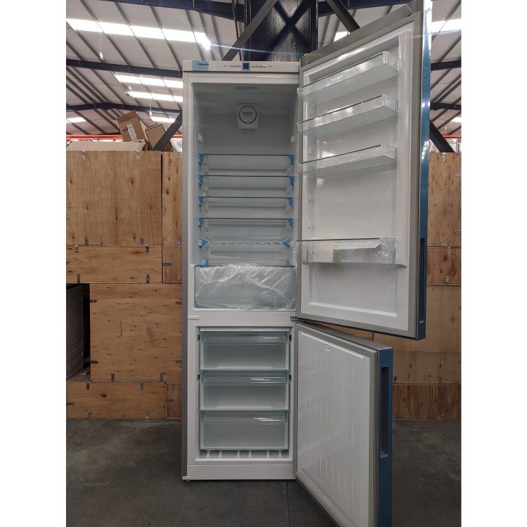 Refurbished Miele KFN29162Dclst Freestanding 338 Litre 70/30 Frost Free Fridge Freezer Stainless Steel