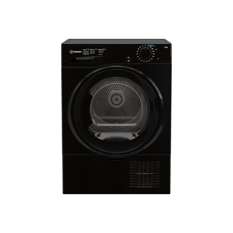 Indesit 8kg Freestanding Condenser Tumble Dryer - Black