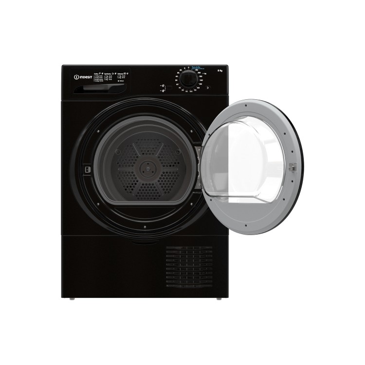 Indesit 8kg Freestanding Condenser Tumble Dryer - Black