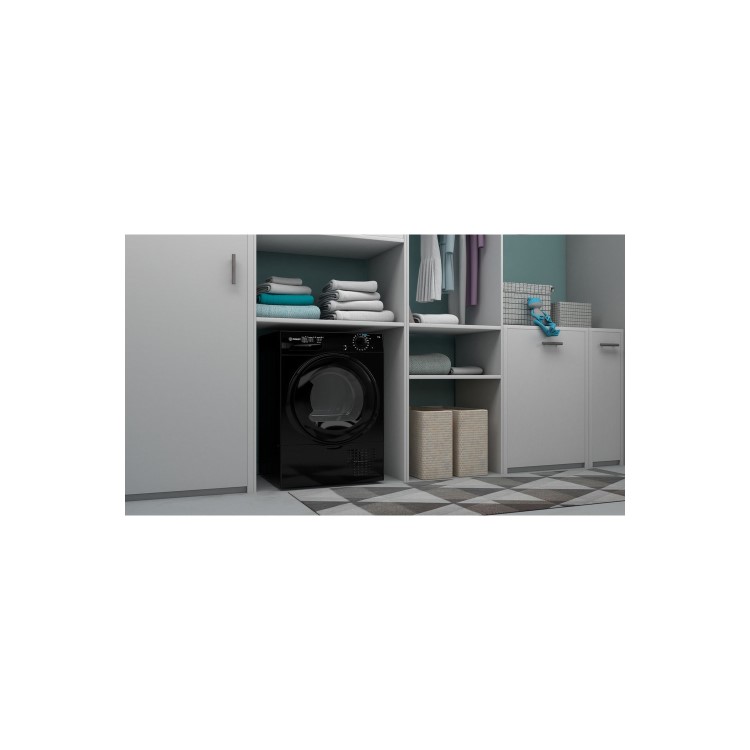 Indesit 8kg Freestanding Condenser Tumble Dryer - Black