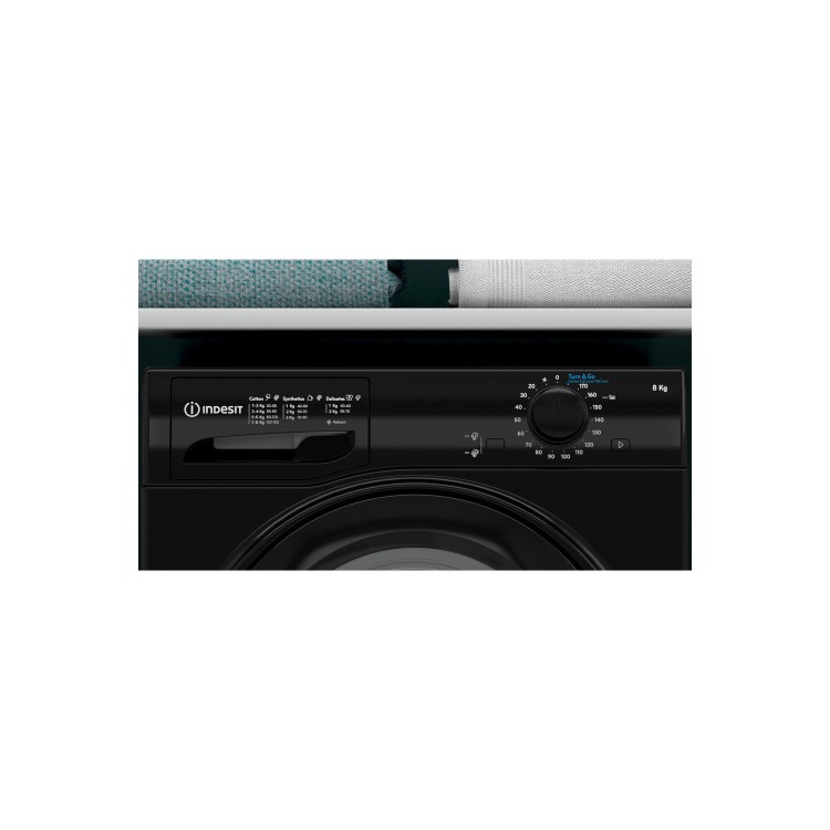Indesit 8kg Freestanding Condenser Tumble Dryer - Black