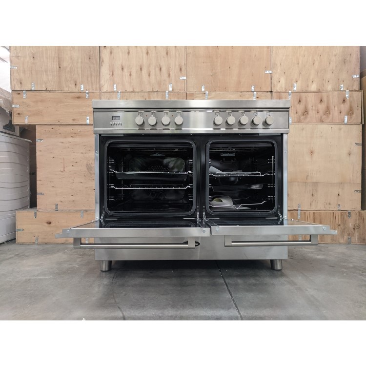 Refurbished Britannia Q Line Modern 100cm Double Oven Induction Electric Range Cooker Stainless Steel