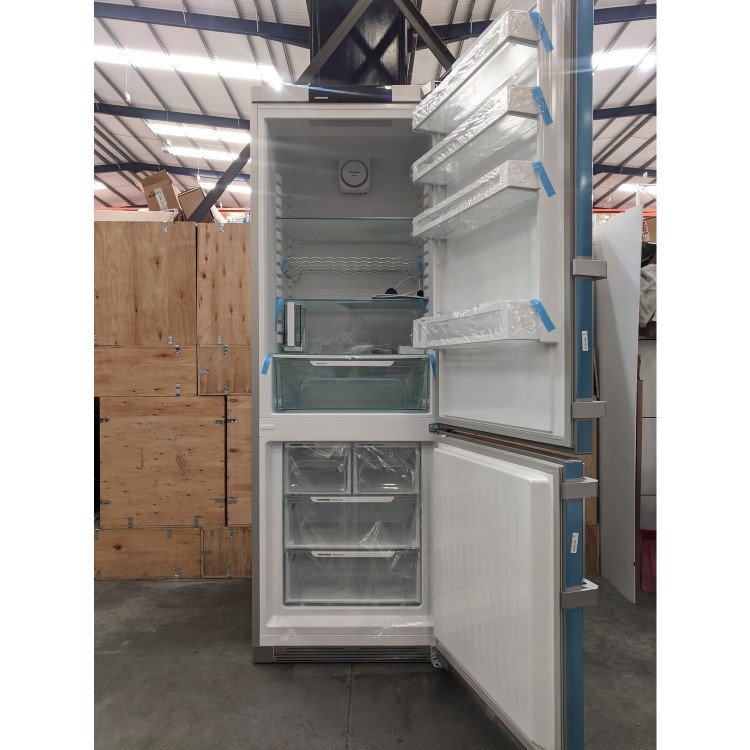 Refurbished Liebherr CNef5745 Freestanding 397 Litre 60/40 Fridge Freezer Stainless Steel