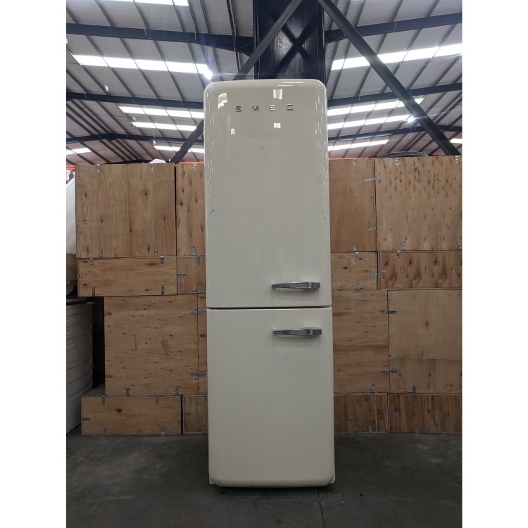 Refurbished Smeg 50's Style FAB32LCR5UK Freestanding 331 Litre 60/40 Frost Free Fridge Freezer Cream