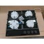 Refurbished Amica AGVH6250BL 59cm Gas on Glass 4 Burner Gas Hob Black