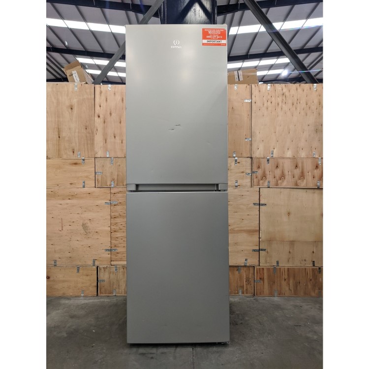 Refurbished Indesit INFC850TI1S1 Freestanding 322 Litre 50/50 Fridge Freezer Silver 