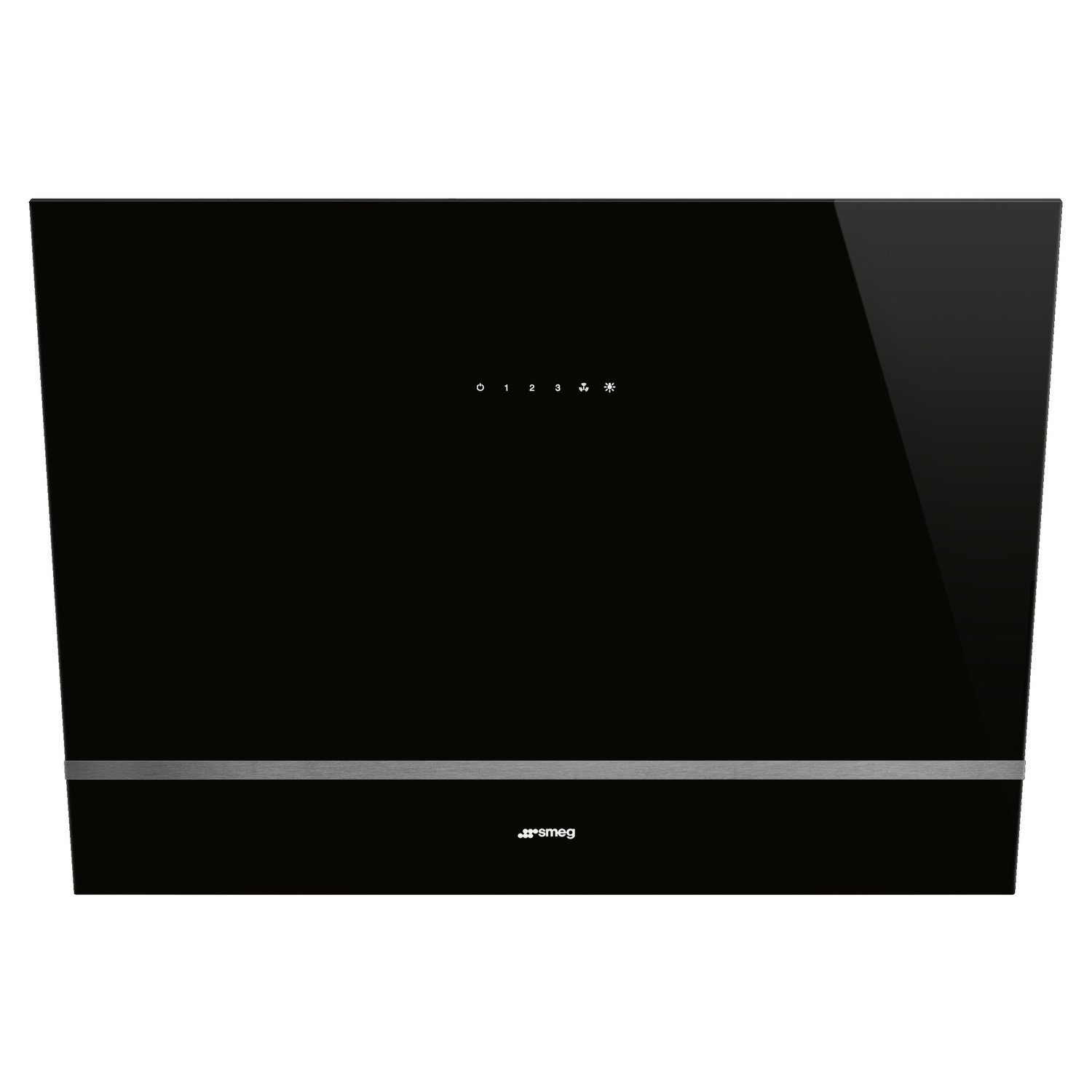 Smeg KV28N 80cm Angled Chimney Cooker Hood - Black