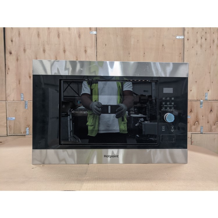 Refurbished Hotpoint MF20GIXH Built In 20L 800W Microwave & Grill Stainless Steel