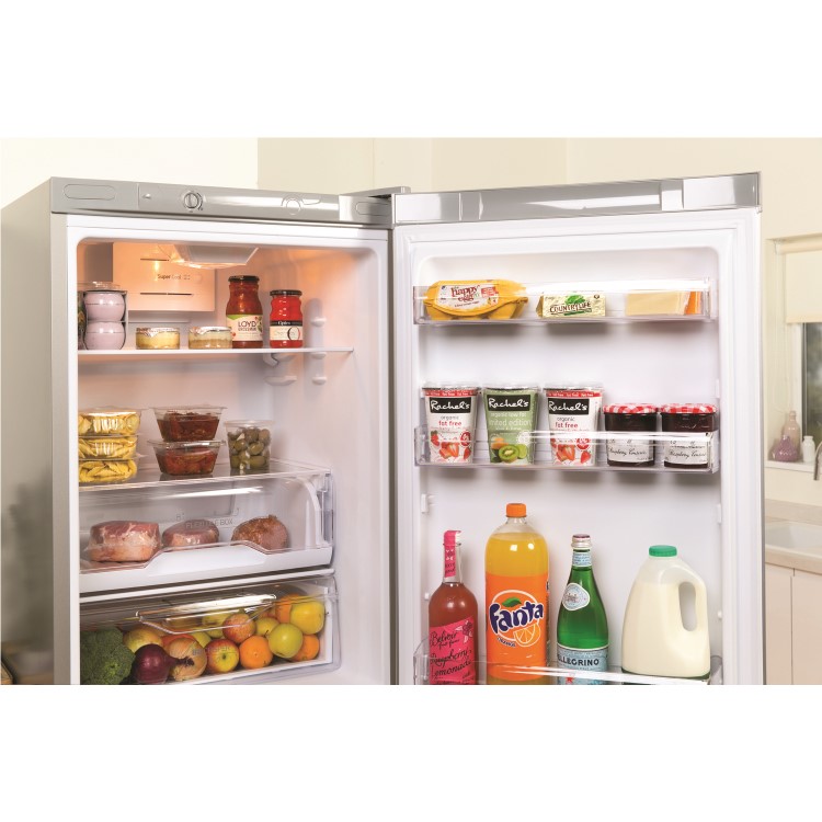 INDESIT LD85F1S 294 Litre Freestanding Fridge Freezer 50/50 Split Frost Free 60cm Wide - Silver
