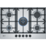 GRADE A2 - Neff T27DS59N0 N70 75cm Five Burner Gas Hob Stainless Steel With Cast Iron Pan Stands