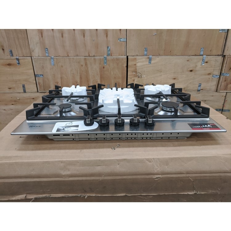 Refurbished Neff N70 T27DS59N0 75cm 5 Burner Gas Hob Stainless Steel