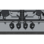 GRADE A2 - Neff T27DS59N0 N70 75cm Five Burner Gas Hob Stainless Steel With Cast Iron Pan Stands