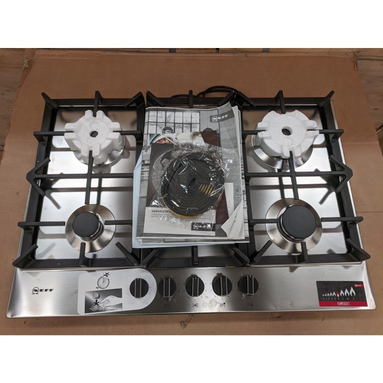 Refurbished Neff N70 T27DS59N0 75cm 5 Burner Gas Hob Stainless Steel