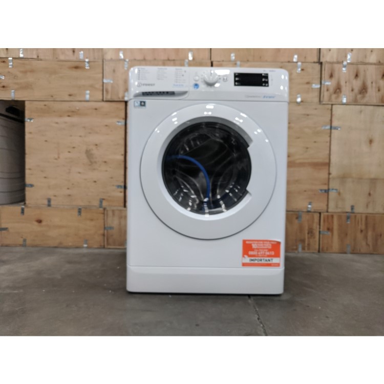 Refurbished Indesit BWE101683XWUKN Freestanding 10KG 1600r Spin Washing Machine White