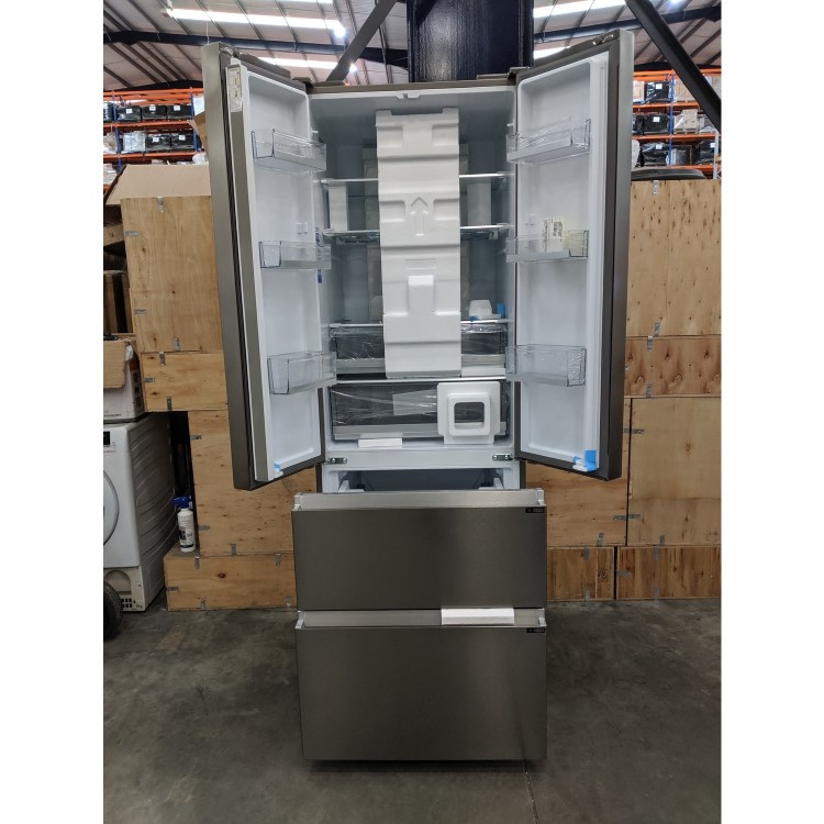 Refurbished Haier HB20FPAAA 454 Litre American Fridge Freezer Stainless Steel look