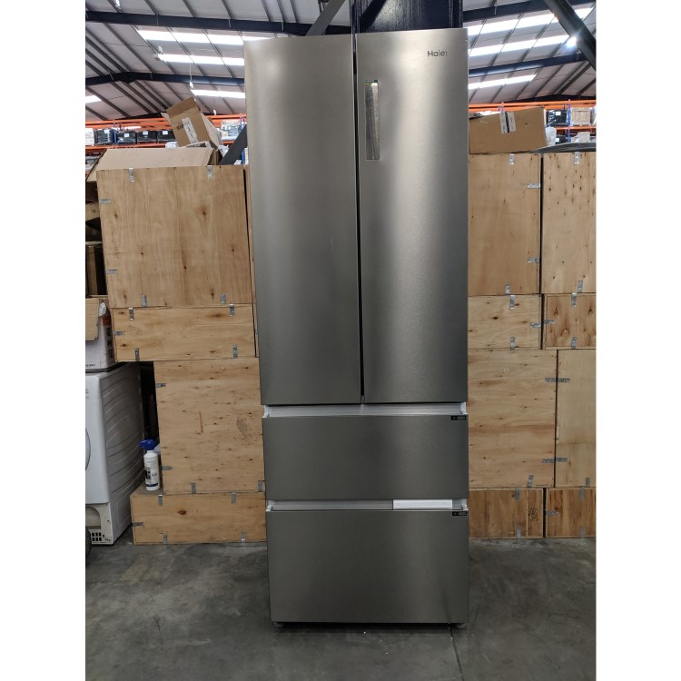 Refurbished Haier HB20FPAAA 454 Litre American Fridge Freezer Stainless Steel look