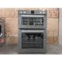 Refurbished electriQ EQDO1LG 60cm Double Built In Electric Oven Grey