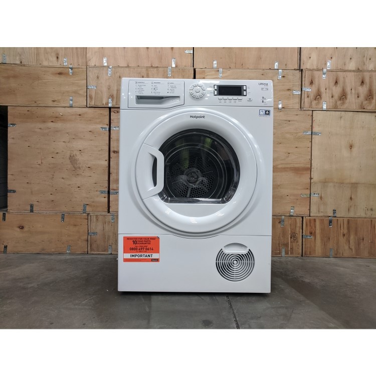 Refurbished Hotpoint Ultima SUTCD97B6P Freestanding Condenser 9KG Tumble Dryer White