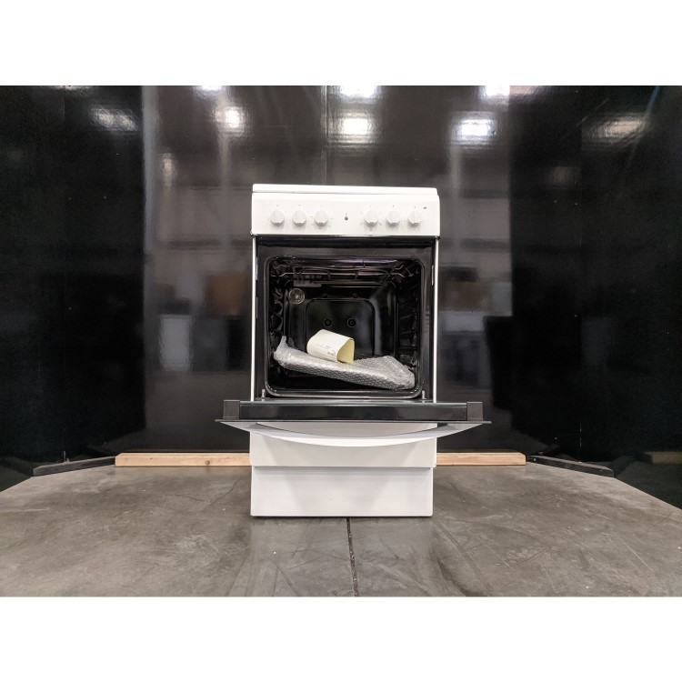 Refurbished Indesit IS5V4KHW 50cm Electric Cooker with Ceramic Hob White