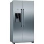 Refurbished Neff N70 KA3923IE0G Freestanding 533 Litre American Frost Free Fridge Freezer With Ice & Water Dispenser Stainless Steel