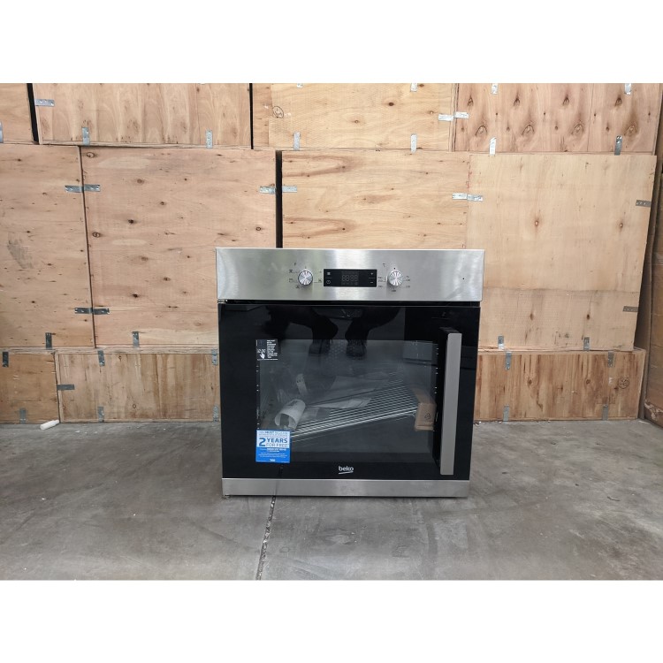 Refurbished Beko BIF22300XL 60cm Single Built In Electric Oven Stainless Steel