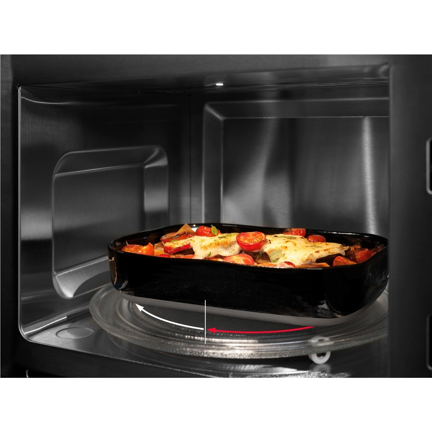 AEG 26L 900W Builtin Microwave Black MBE2658SEB Appliances Direct