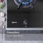 Neff N70 75cm Gas on Glass 5 Burner Gas Hob - Black