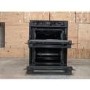 Refurbished Zanussi Series 40 ZPCNA4K1 60cm Double Built Under Electric Oven Black 