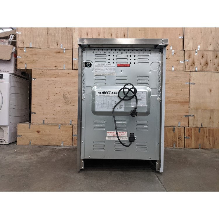 Refurbished electriQ EQ60RANGEPROSS 60cm Single Oven Mini Range Cooker Stainless Steel