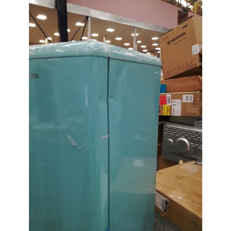 Refurbished electriQ eq6040retroblue Freestanding 244 Litre 60/40 Fridge Freezer Blue