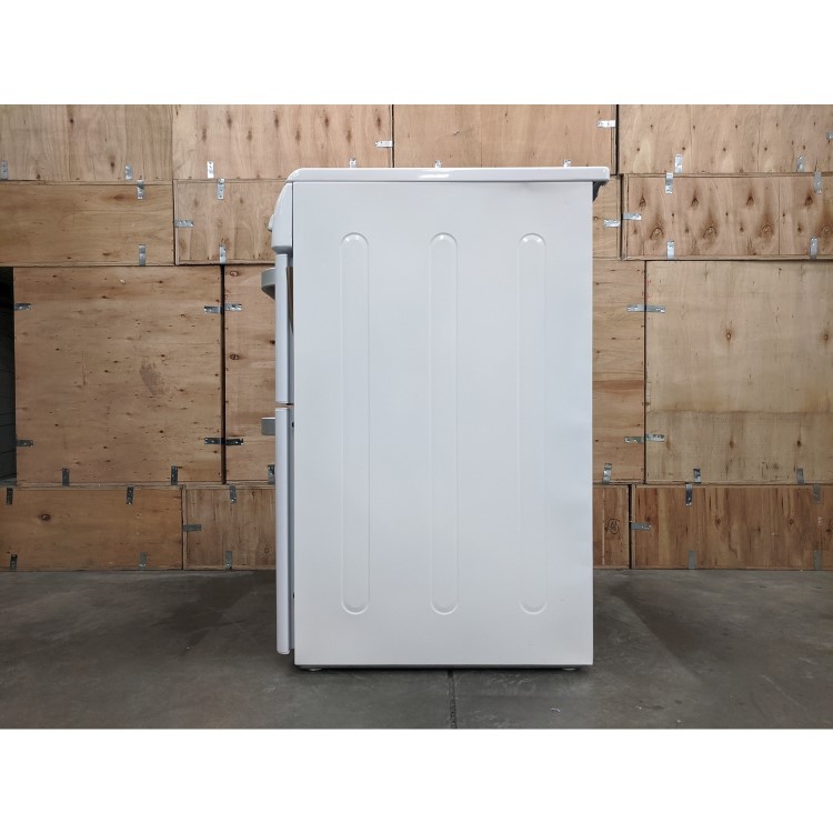 Refurbished Hotpoint Ultima HUE61PS 60cm Double Oven Electric Cooker with Ceramic Hob White