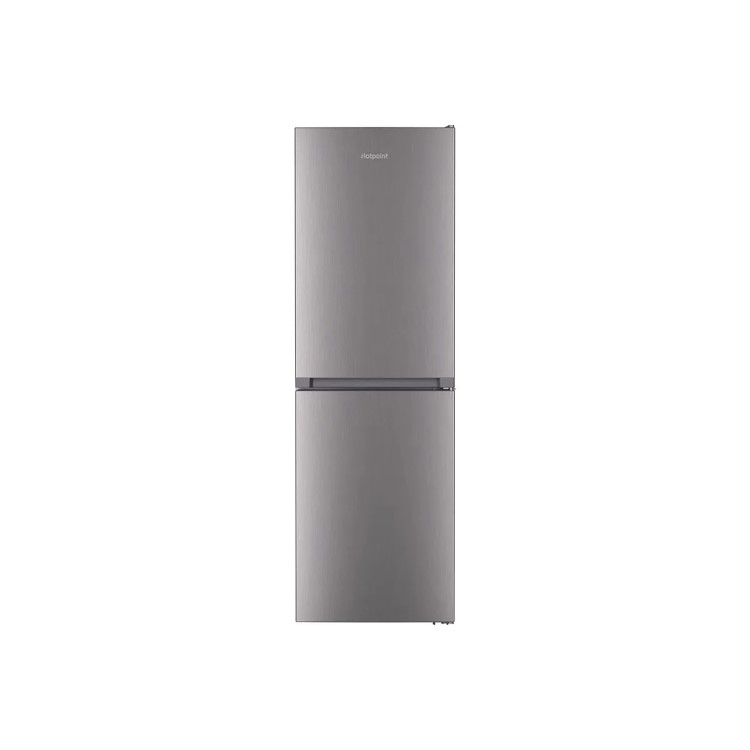 Refurbished Hotpoint HTFC850TI1X1 Freestanding 322 Litre 50/50 Frost Free Fridge Freezer Stainless Steel