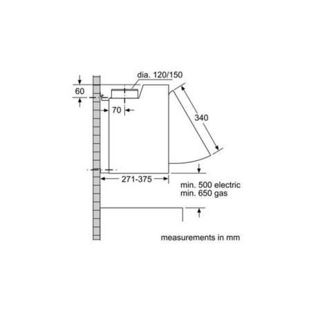 GRADE A2 - Neff D61MAC1X0B 60cm Integrated Cooker Hood - Silver