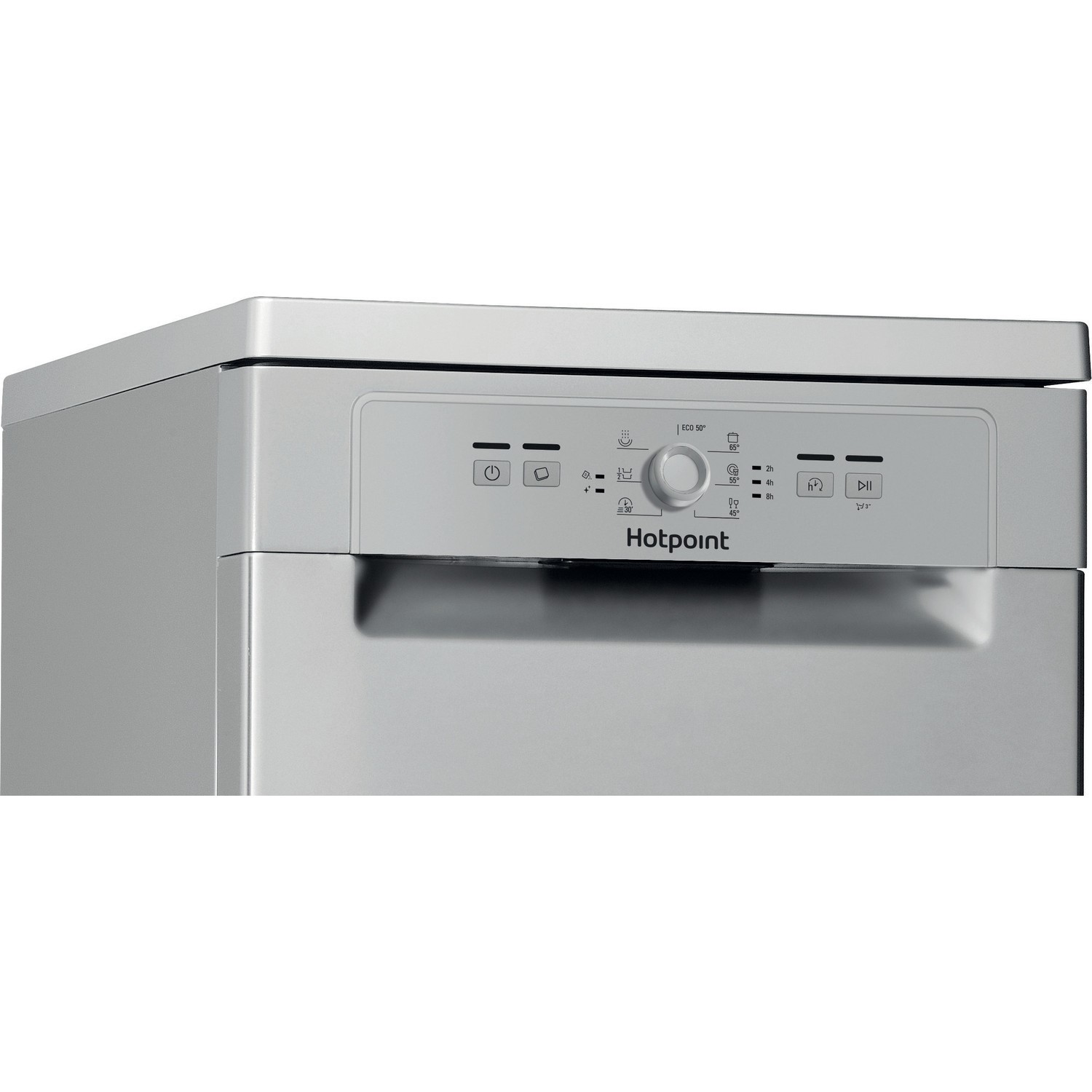 Hotpoint Aquarius 10 Place Settings Freestanding Dishwasher Silver