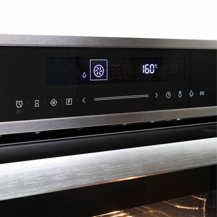 electriQ Plug In Electric Touch Screen Single Oven - Stainless Steel