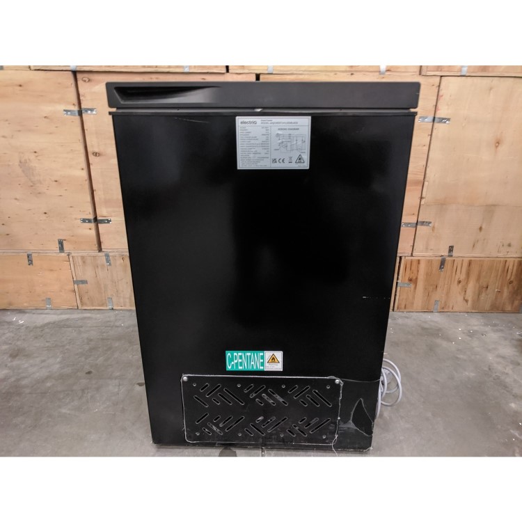 Refurbished electriQ EIQCHEST141LEDBLACK Freestanding 32 Litre Table Top Chest Freezer