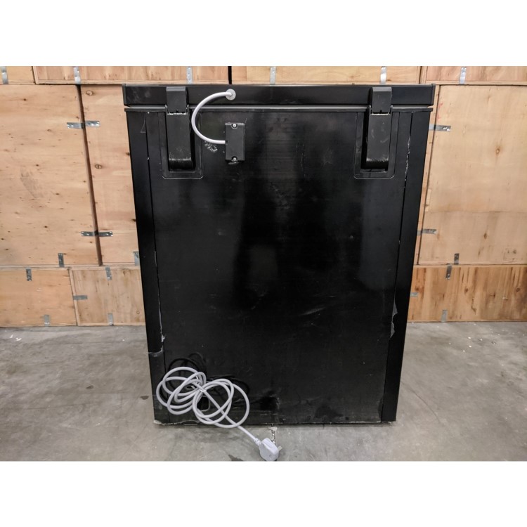 Refurbished electriQ EIQCHEST141LEDBLACK Freestanding 32 Litre Table Top Chest Freezer