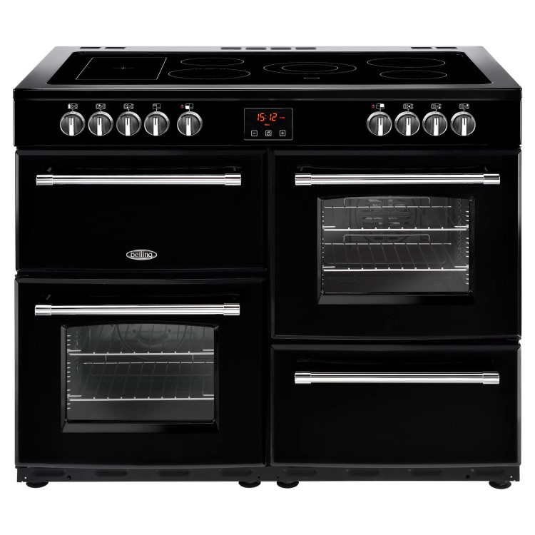 Belling Farmhouse 110E 110cm Electric Range Cooker - Black