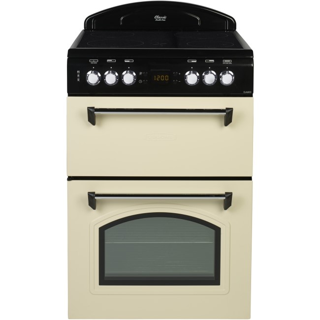 Leisure Classic 60cm Double Oven Electric Cooker Cream CLA60CEC Appliances Direct