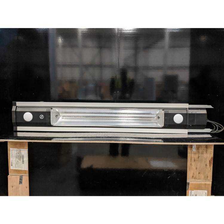 Refurbished electriQ Freestanding Electric Patio Heater - 1.8kW with 5 Heat Settings Remote and Light