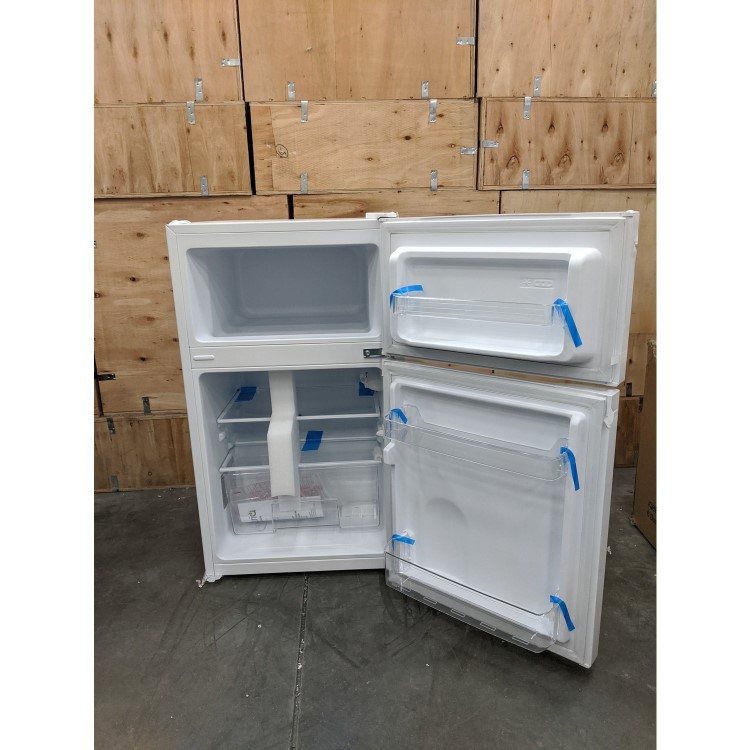 Refurbished electriQ Eiqucffwh Freestanding 86 Litre 60/40 Fridge Freezer