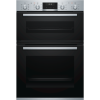 GRADE A1 - Bosch MBA5350S0B Serie 6 Multifunction Electric Built In Double Oven - Stainless Steel