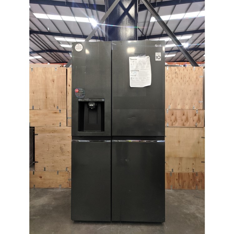 Refurbished LG GSLV71MCTF Freestanding 635 Litre Frost Free American Fridge Freezer Black