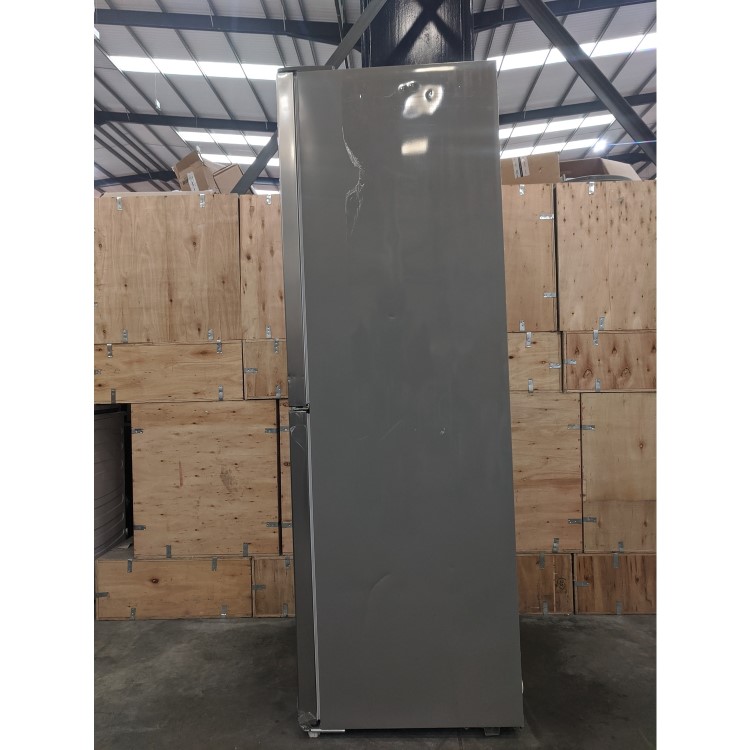 Refurbished Hoover H1826MNB5XWK Freestanding 308 Litre 50/50 Frost Free Fridge Freezer With Water Dispenser Stainless Steel